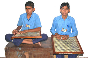 Earn while you Learn - Canning of Chairs by blind Students