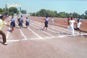 Zonal Disable Persons Sport Competition – 2011 Junior Girls Participating in 100 mtrs.